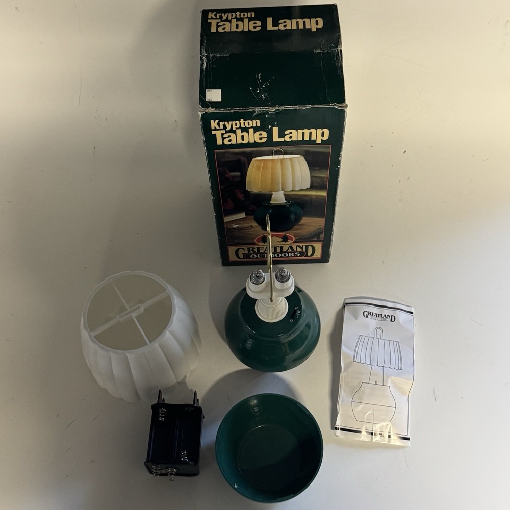 Krypton Table Lamp Greatland Outdoors Battery Operating Camping Light  - Read