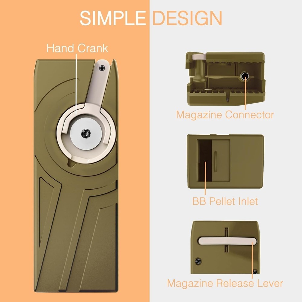 Quality Airsoft Speed Loader - 1600 Round Capacity