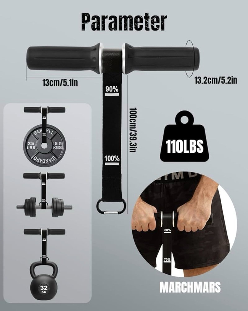 MARCHMARS®️ Wrist Roller Forearm Trainer & Strengthener ~ Grip Strength