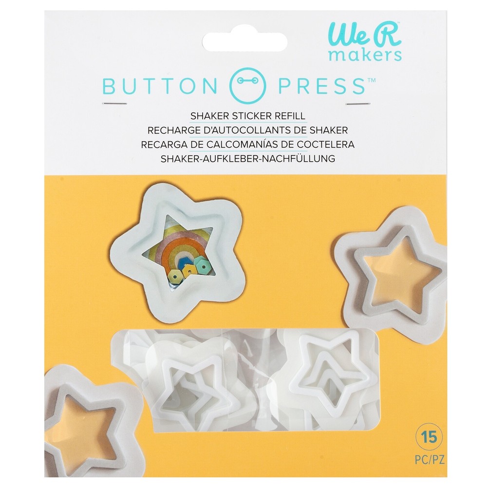 We R Button Press Shaker Refill-Star, Makes 15