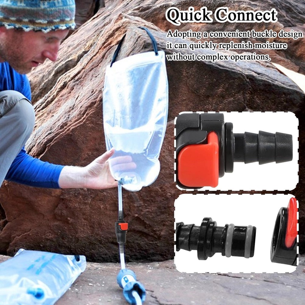 Hydration Bladder Connector 2 Pieces Leakproof Adapter Water Storage