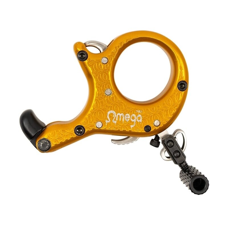 B3 Omega Pro Archery Release, Orange, Adjustable Handle (MEGA-PRO)
