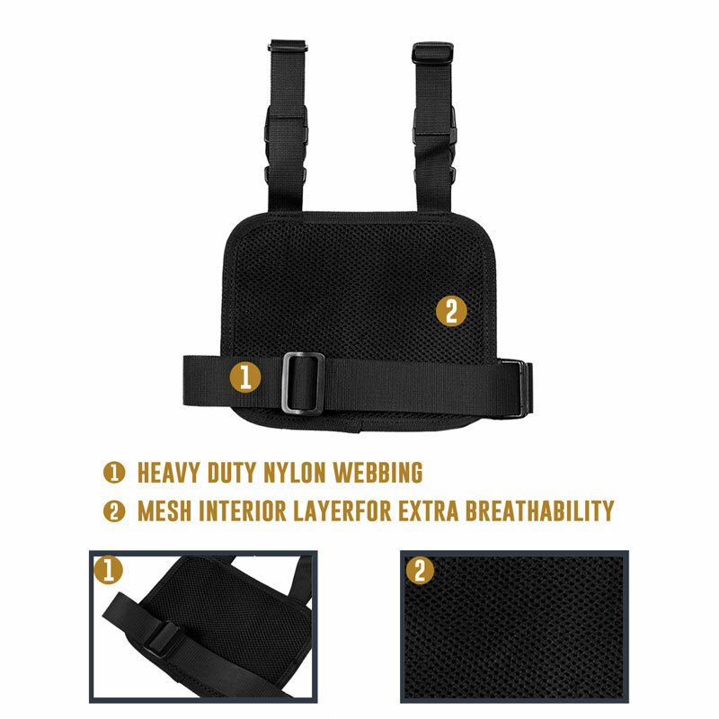 US Tactical Non Slip MOLLE Drop Leg Platform Panel Holster Universal Adjustable