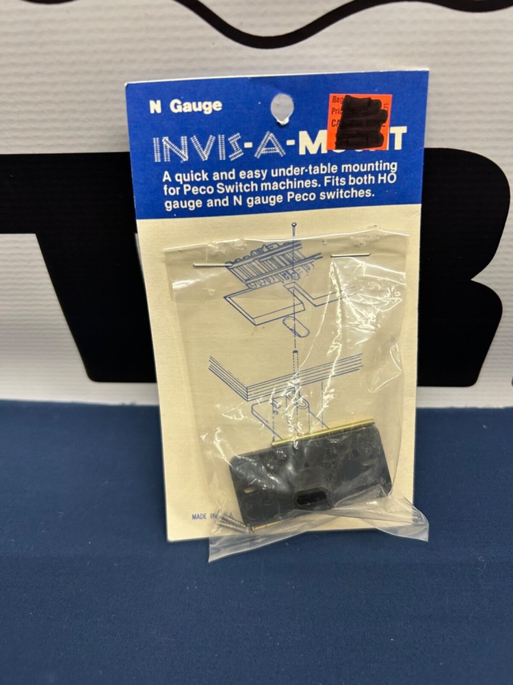 Invis-A-Mount N Scale Under-Table Mount For Peco Switch Machines (T)