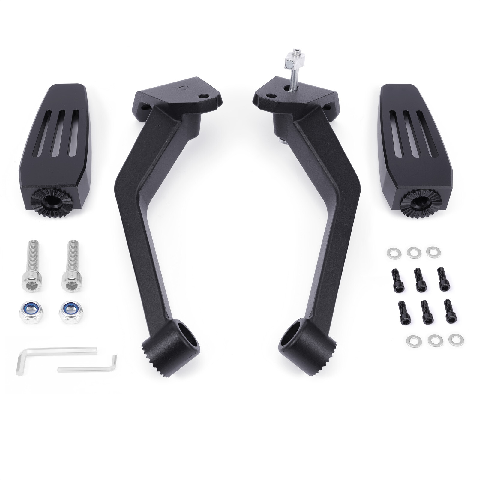 Rear Passenger Seat Foot Pegs Footboard Kit For Can Am Ryker 600 900 2019-2024