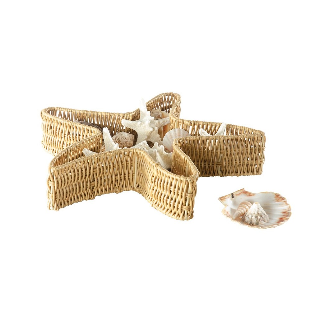 Kaplan Early Learning Starfish Washable Wicker Basket