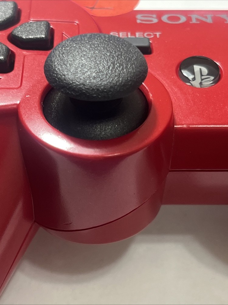 Sony PS3 DualShock 3 Wireless Controller Red OEM Original Tested
