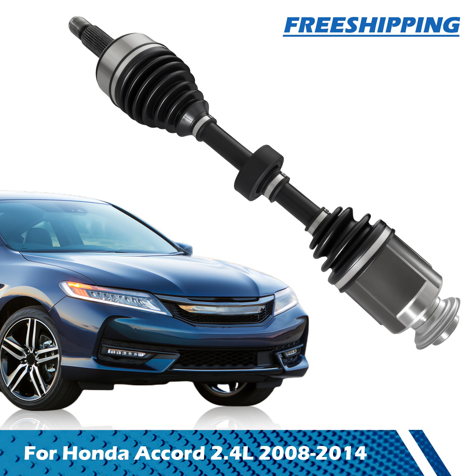 Front Passenger Side CV Axle Shaft Assembly for 2008-2014 Honda Accord 4 Cyl A.T