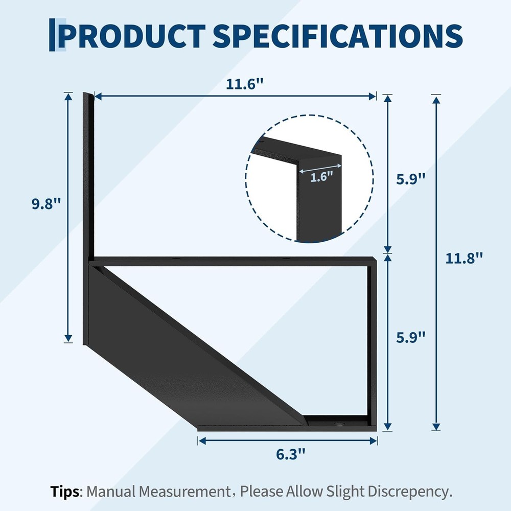2 Pack Steel Stair Step Riser Stair Stringer Steel Stair Stringer 1 Step