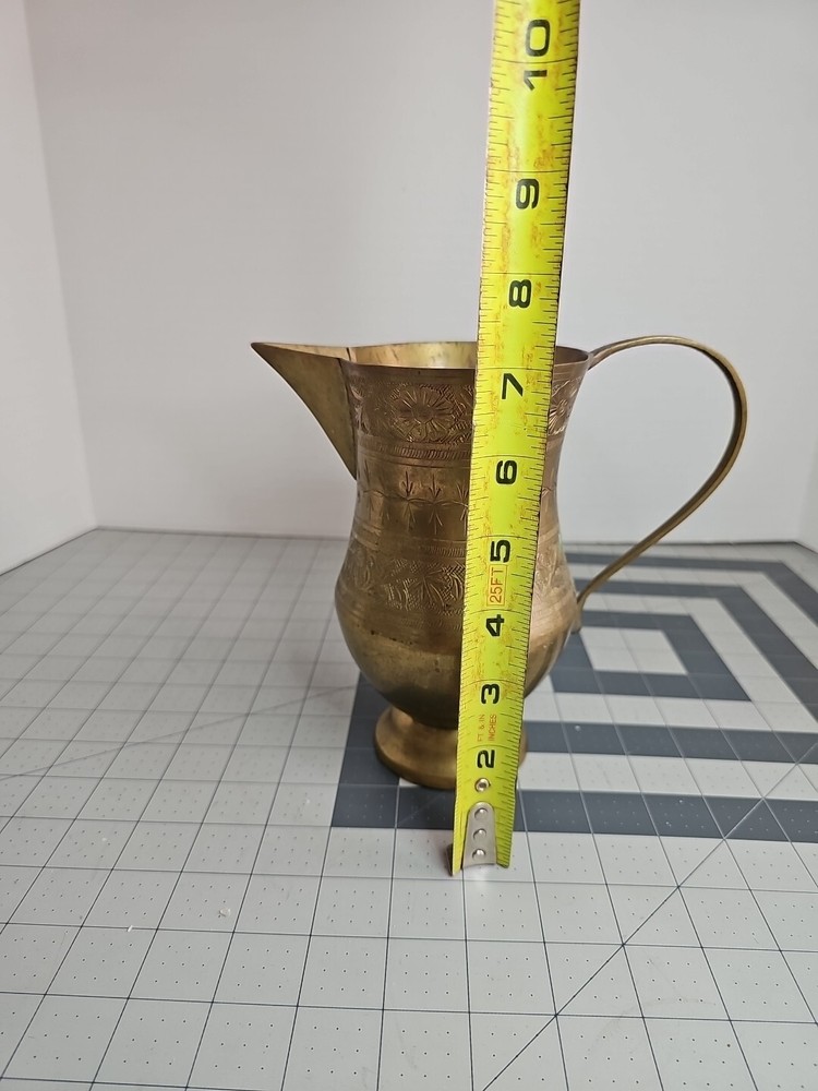Medium Brass Jug/pitcher Indian Long Handle