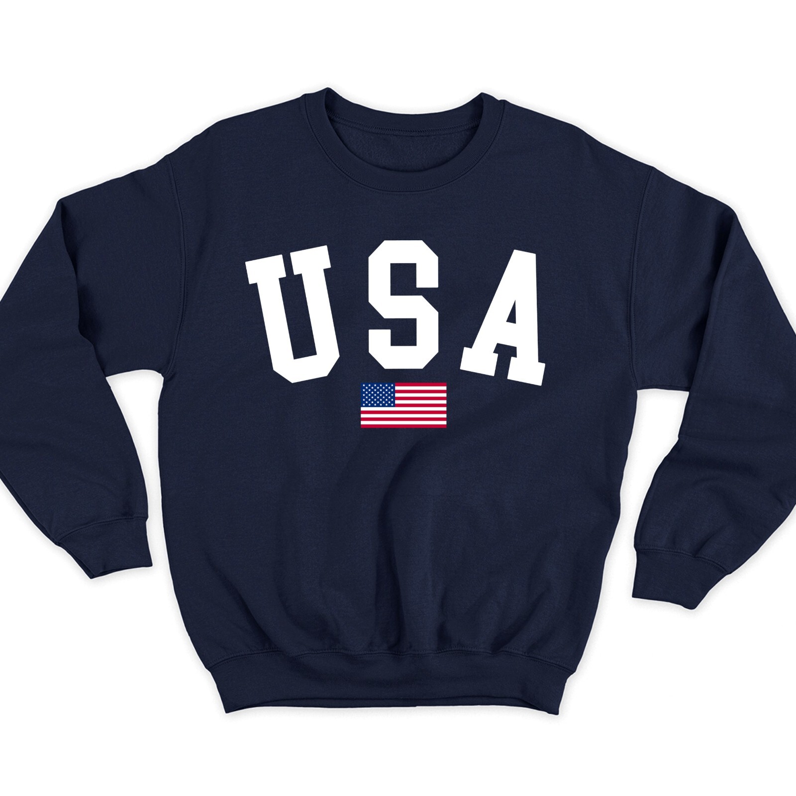 USA Sweatshirt Flag Sweatshirt 4th of July Sweatshirt Independence Day Crewneck