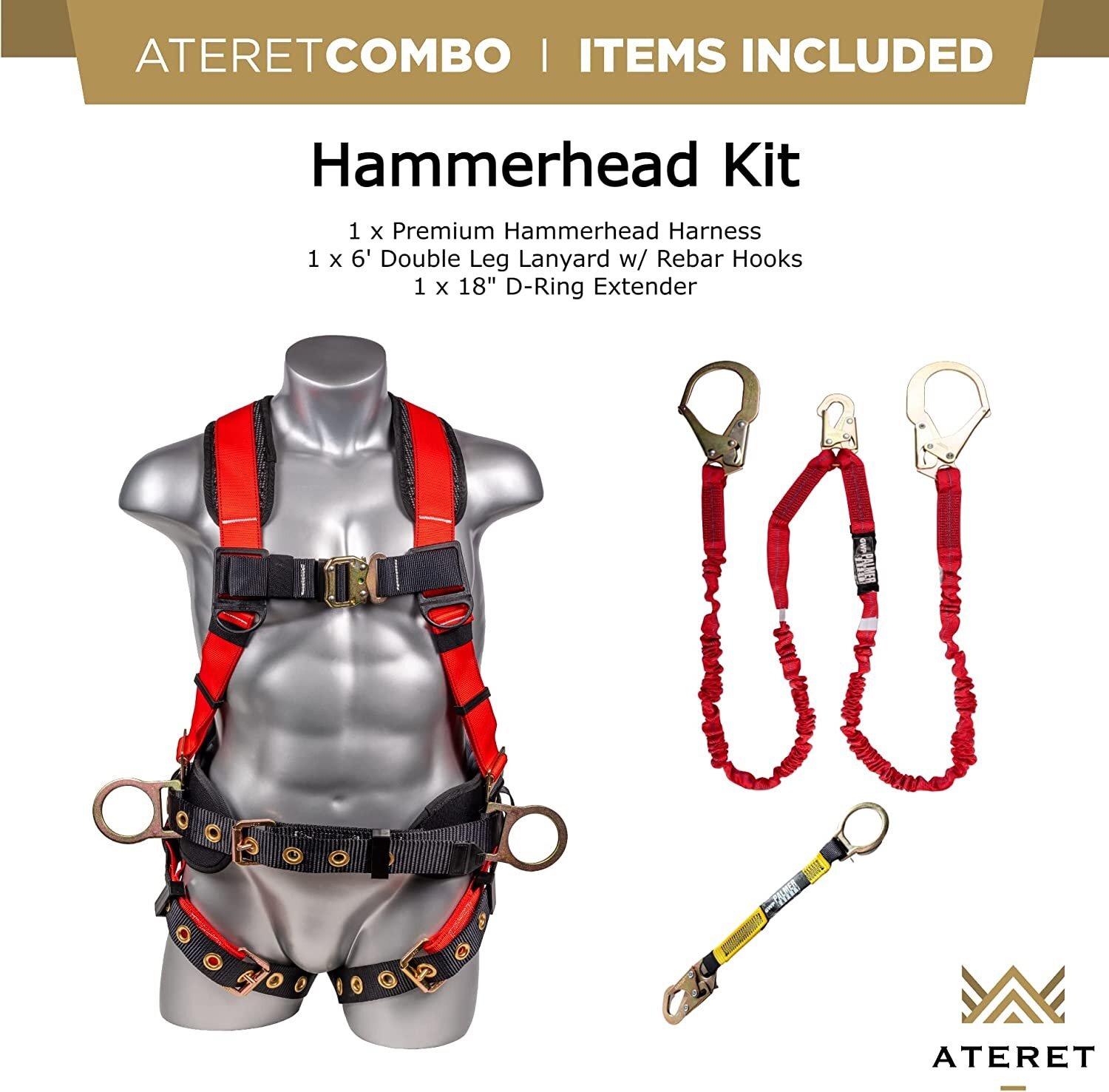 Palmer Safety Fall Protection Hammerhead Kit I 5pt Safety Harness