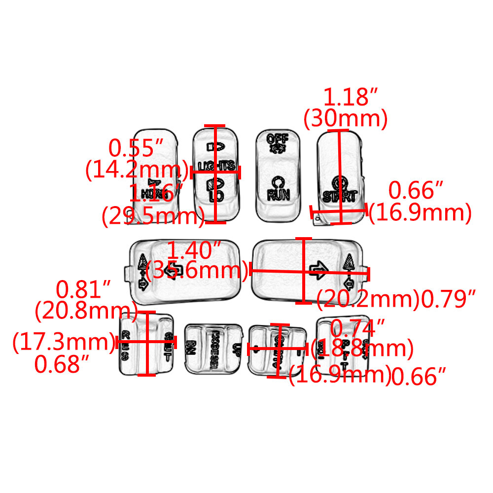 Chrome Hand Control Switch Button Caps For Harley Electra Glide FLHTCU 1996-2013