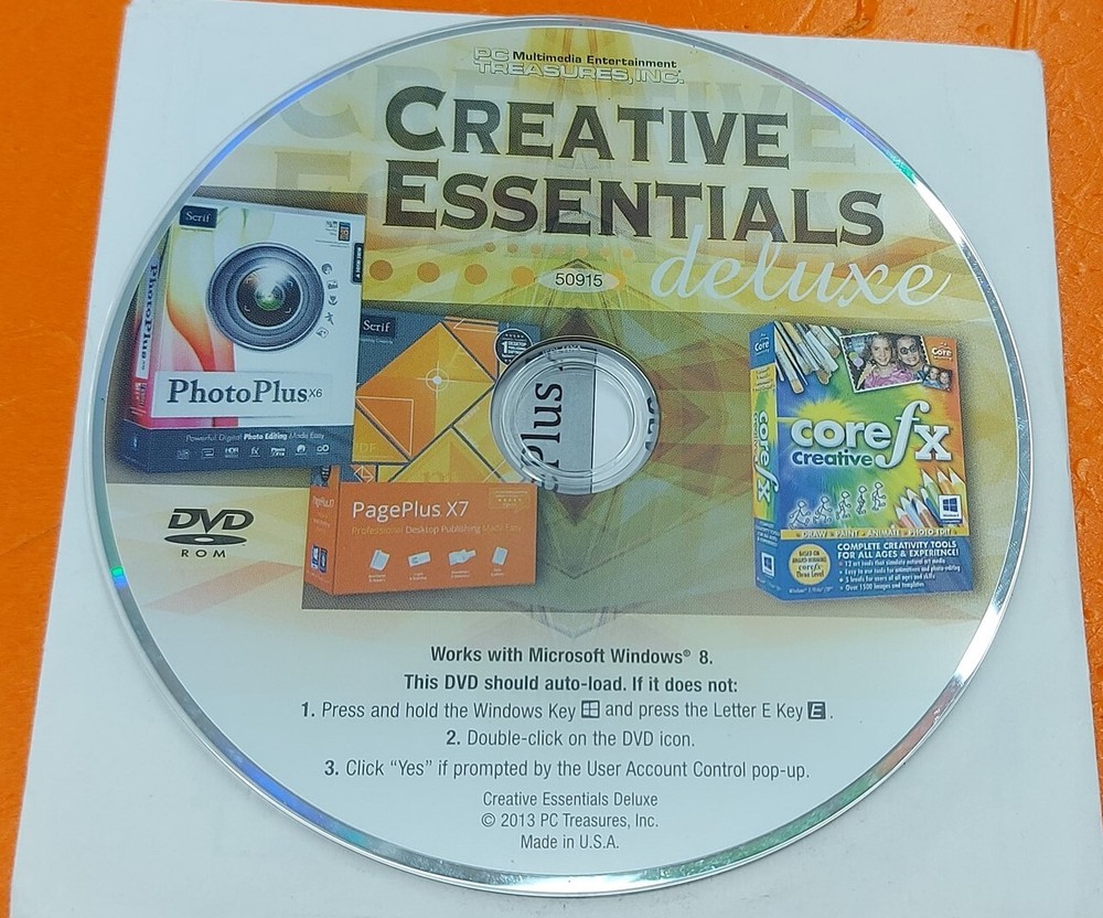 ⭐️⭐️⭐️⭐️⭐️ PC Treasures Creative Essentials Deluxe DVD CD