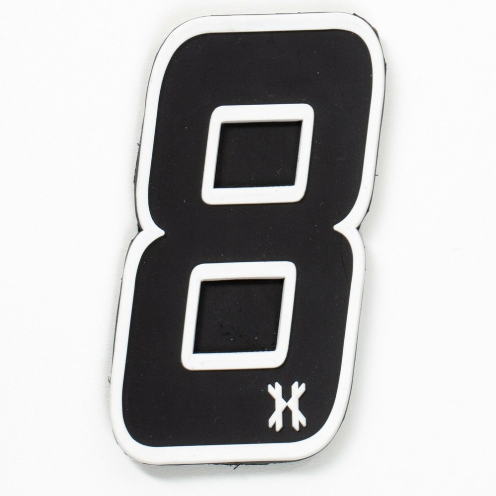 HK Army Rubber Number Patch W/ Hook + Loop - "8" - Paintball