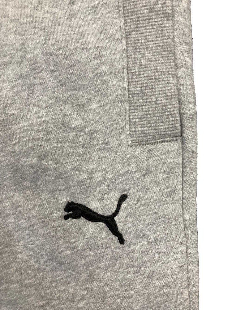 Puma Men's Fleece Pants Medium Gray Heather