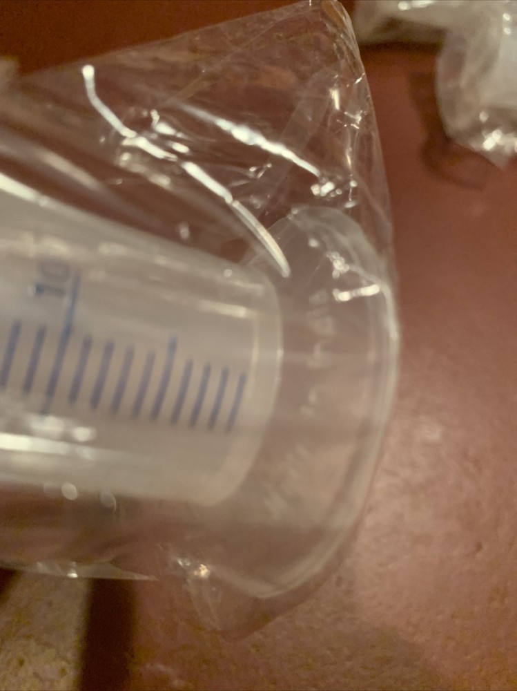 NEW Plastic Graduated Cylinder Polypropylene 50ml