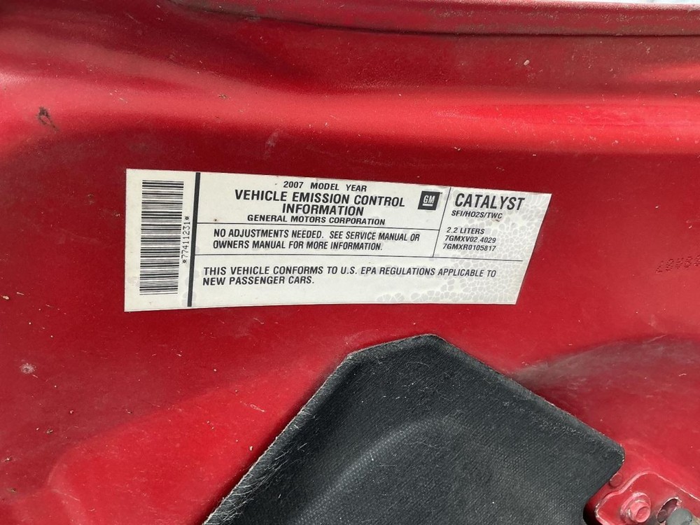 System Restraint Bag Module Below Center Console Excluding SS Fits 07 COBALT 86