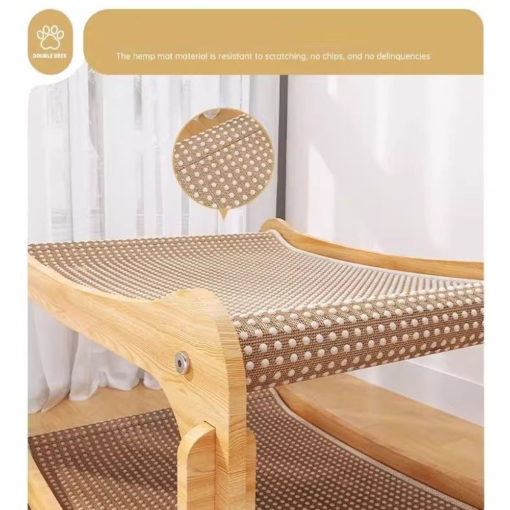 Cat Scratcher Bed Solid Double-layer Kitten Scratching Pads Pet