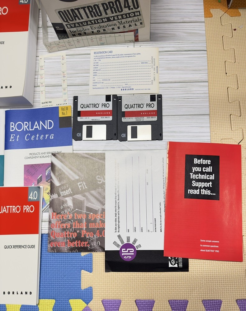 Borland Quattro Pro 4.0 for Windows, 3.5 Disk - B2