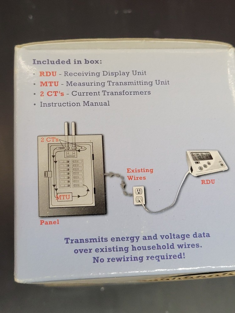 TED The Energy Detective Whole-House Energy Monitor – New in Box w/ CT Clamps