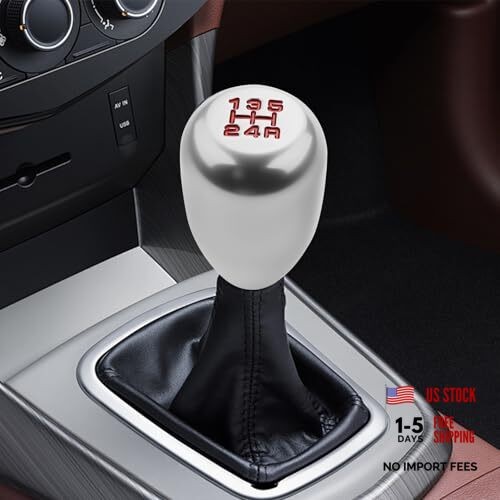 Car Gear Shift Knobs, Shifter Knobs, Aluminum Alloy Car Stick Shift Knob Silver