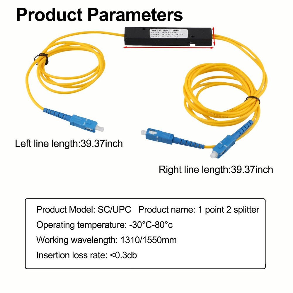Optical Fiber Splitter Pigtail SC/UPC Interface Stable and Reliable Performance