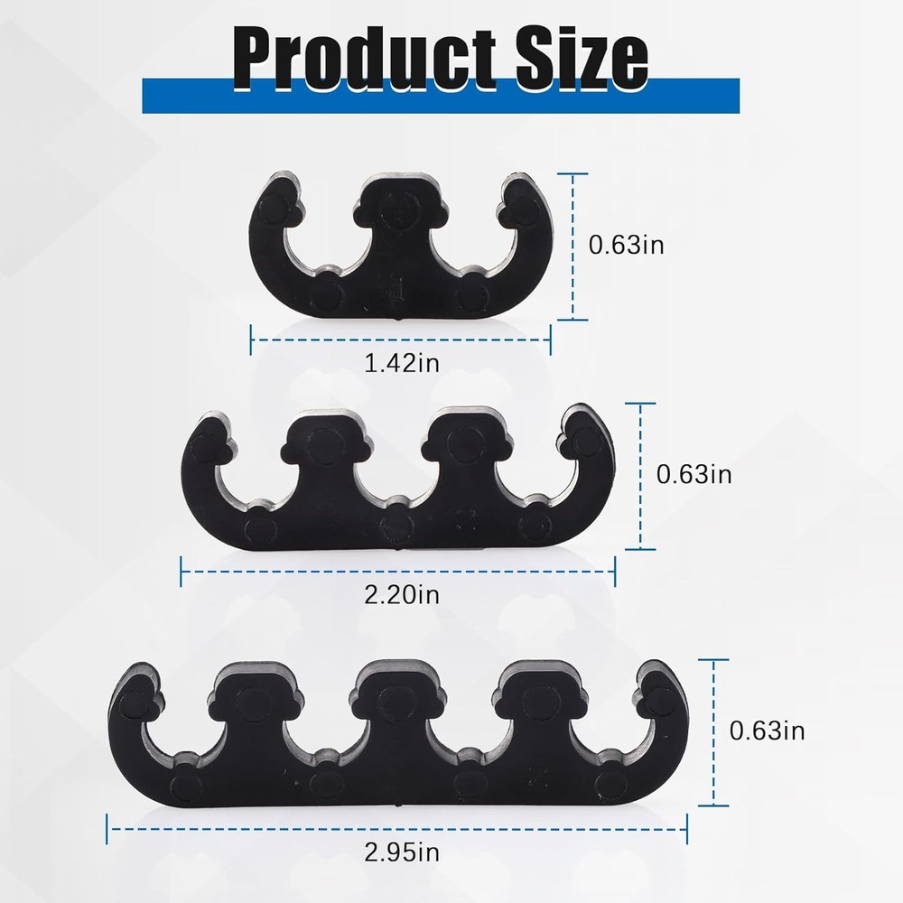 12 Pcs Spark Plug Wires Separator Divider Kit Ignition Wire Separators Holder Bl
