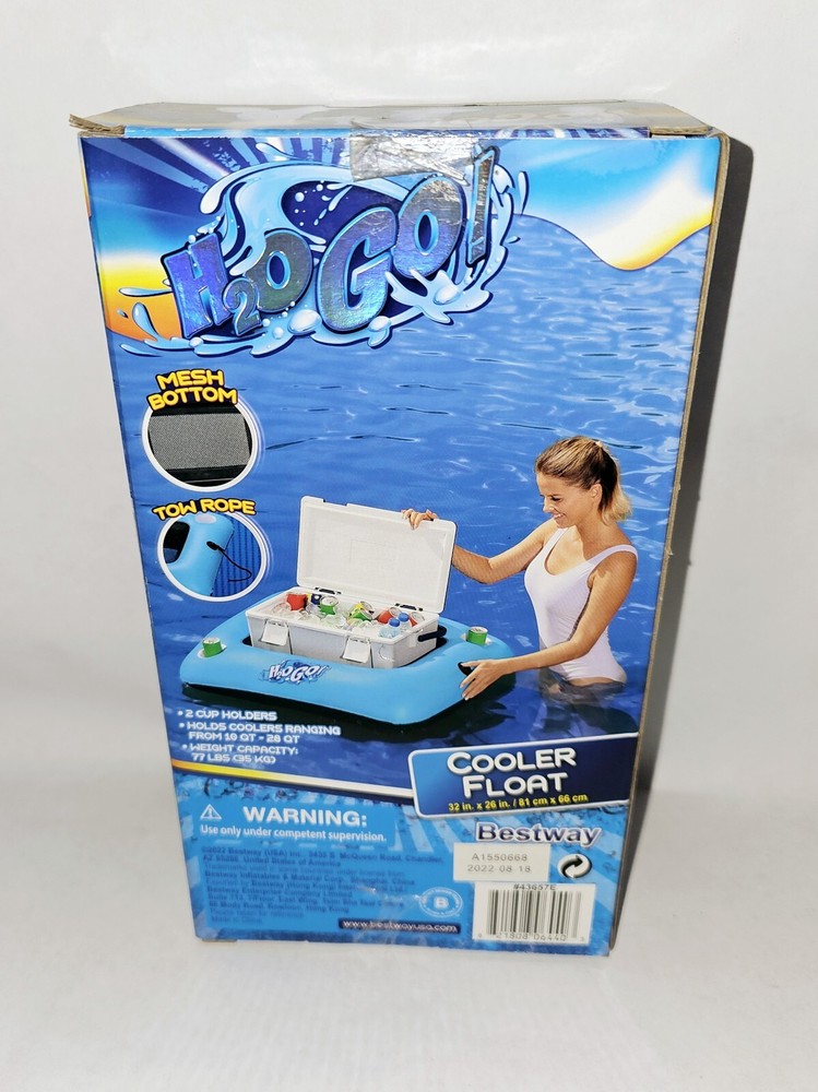 ***H2O GO! Inflatable Cooler Float Blue NEW***