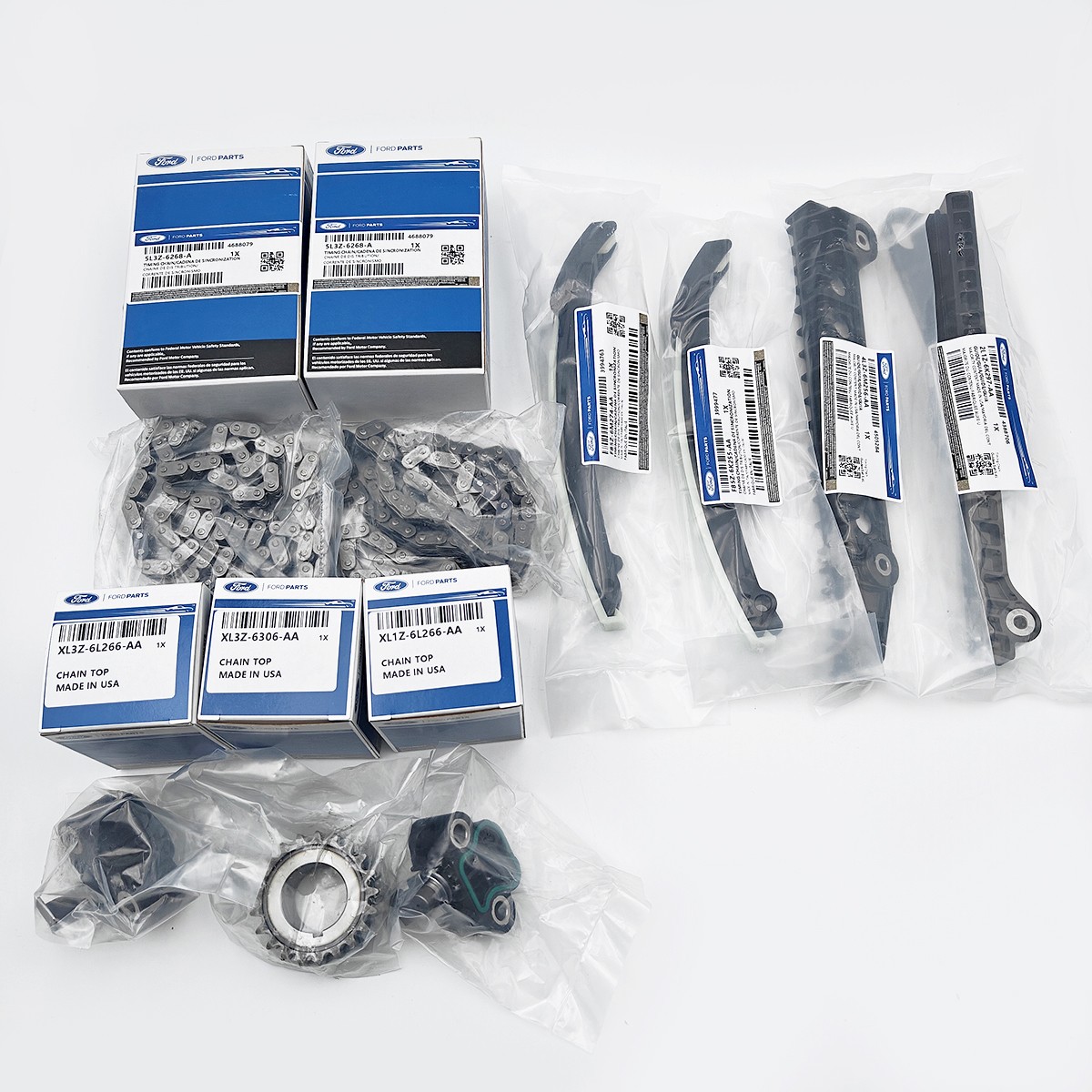 OEM TIMING CHAIN KIT COMBO FOR 2000-2010 FORD SET 9 F-150 5.4L V8 SOHC STOCK US
