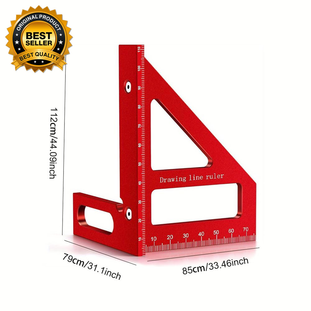 3D Multi-Angle Measuring Ruler, Miter Triangle Ruler High Precision Layout Measu