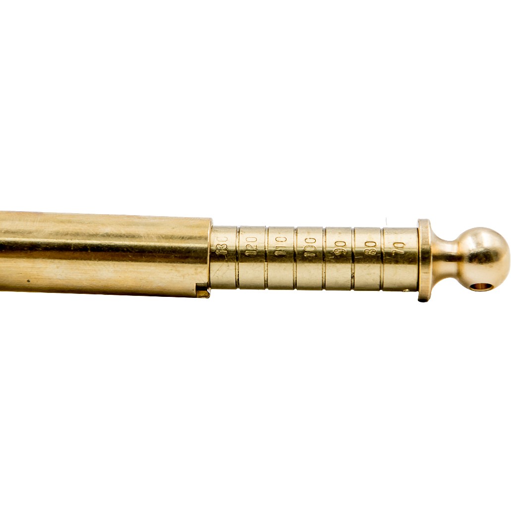 Muzzle-Loaders™ Compact Brass Powder Measure - Adjustable up to 130 Grains