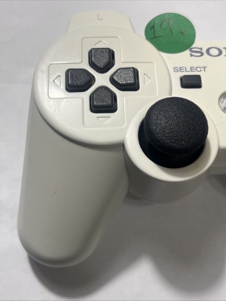 Sony PS3 DualShock 3 Wireless Controller – White OEM Original Tested