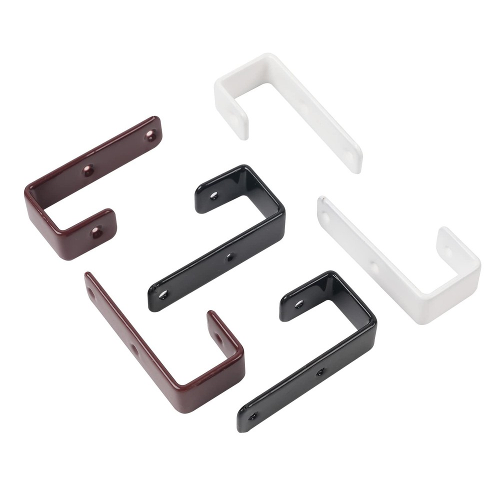 2 Pack Bunk Bed Ladder Hooks Inside Width 1" PVC Coated Metal Bunk Bed Brackets