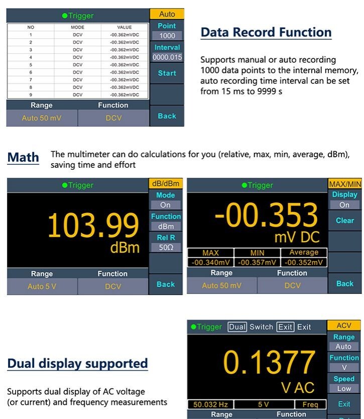 OWON XDM1241 USB Digital Multimeter 55000 Counts Universal Desktop Multimeters