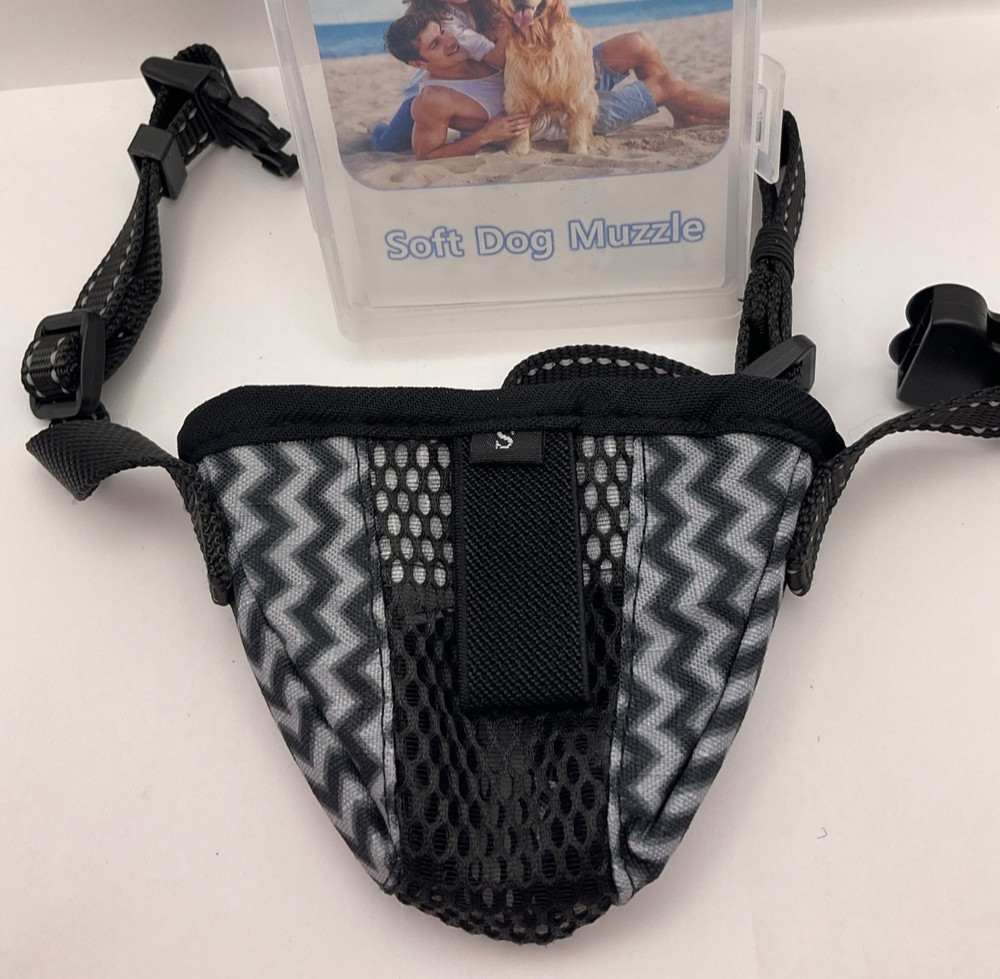 Dog Muzzle, Air Mesh Breathable Muzzle for Small Sized Dogs- New Open box