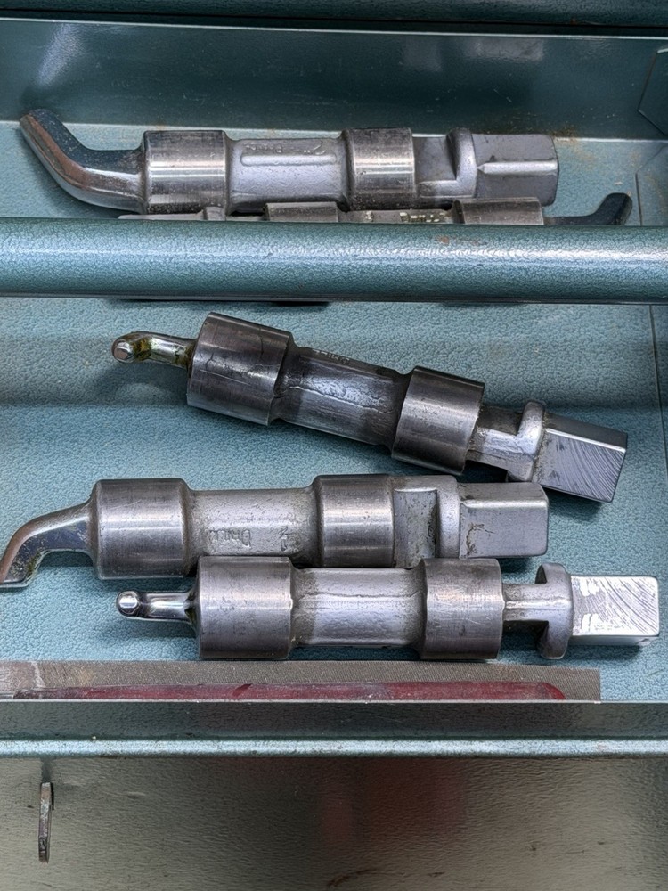 PIPEMASTER TEE-TURNER SET ERIE TOOL COMPLETE SET WITH EXTRAS GREAT SHAPE