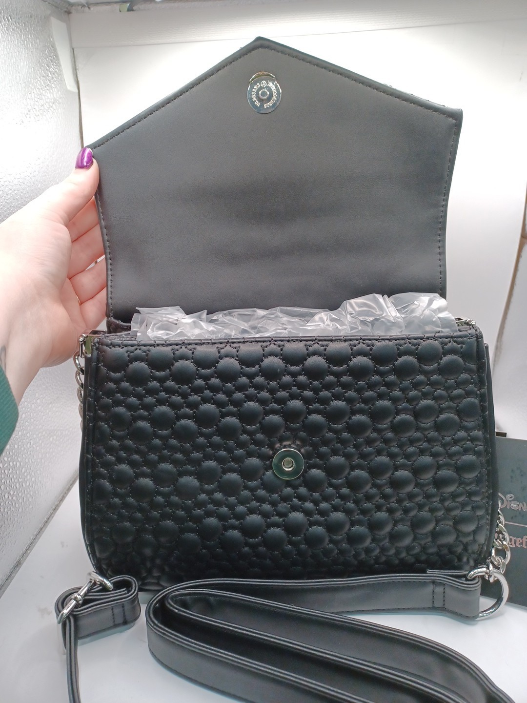 NEW Loungefly Disney Mickey Mouse Artist Sketch Crossbody Bag-Black