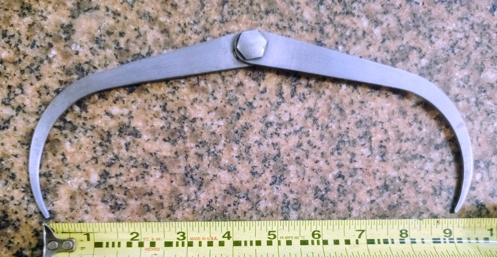 🗽 VINTAGE MOORE & WRIGHT 9" ID / OD CALIPER MACHINIST/TOOLMAKER