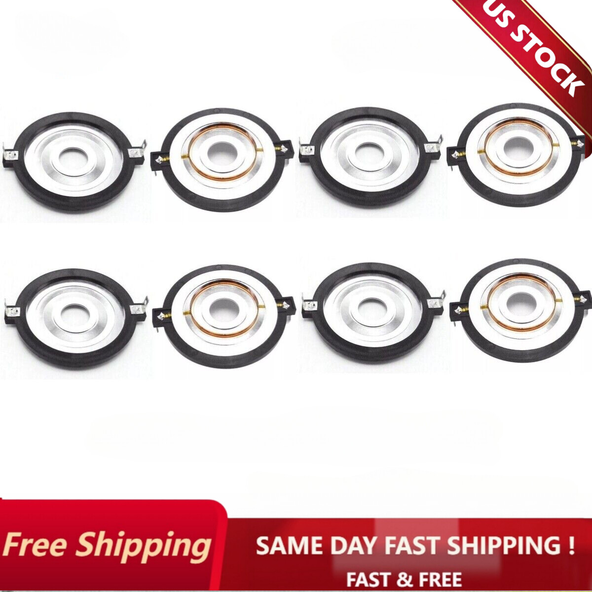 8 X Titanium Diaphragm 37.5mm For PRV Audio TW600Ti PRV-RPTW700Ti Driver 8 Ohms