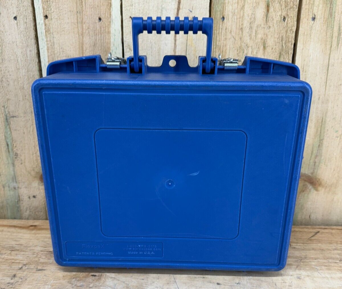 Blue Handheld Surplus Storage Case FlexPax 15.5X11.5X6 Military Grade A/B