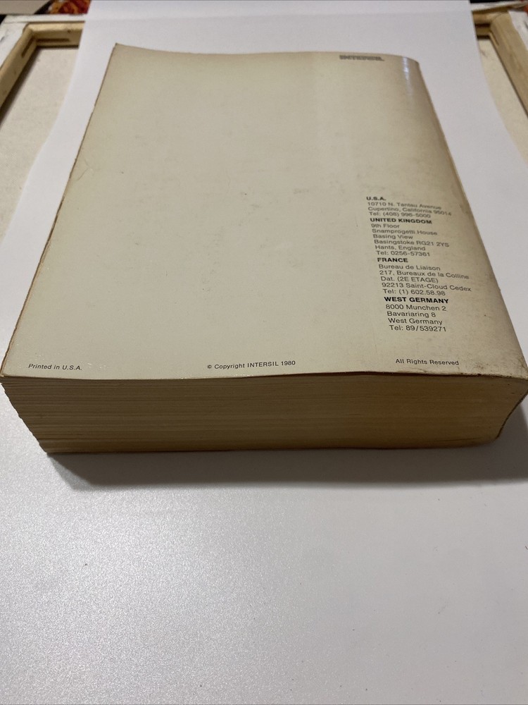 Intersil Data Book 1981