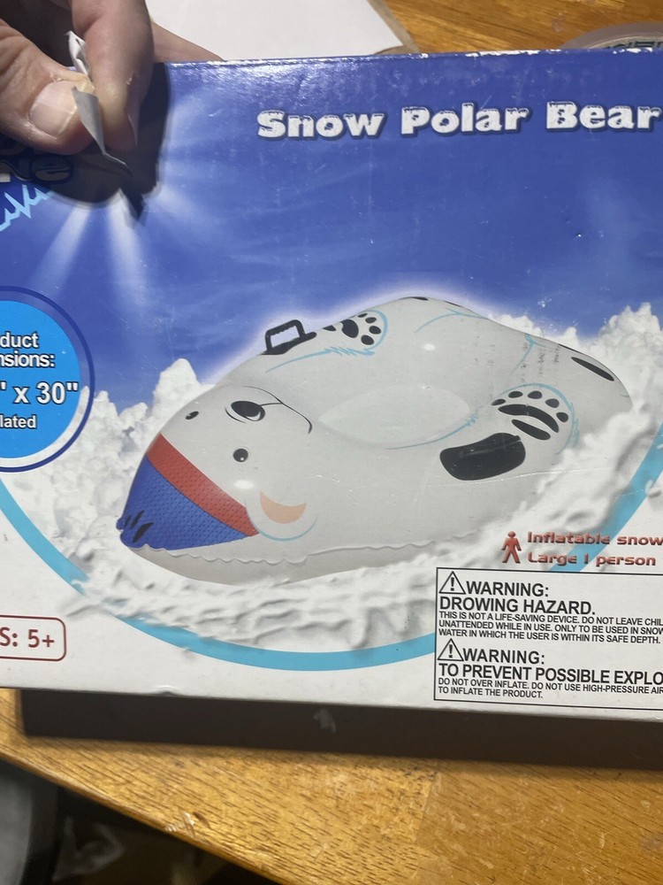 Polar Bear Inflatable Snow Tube