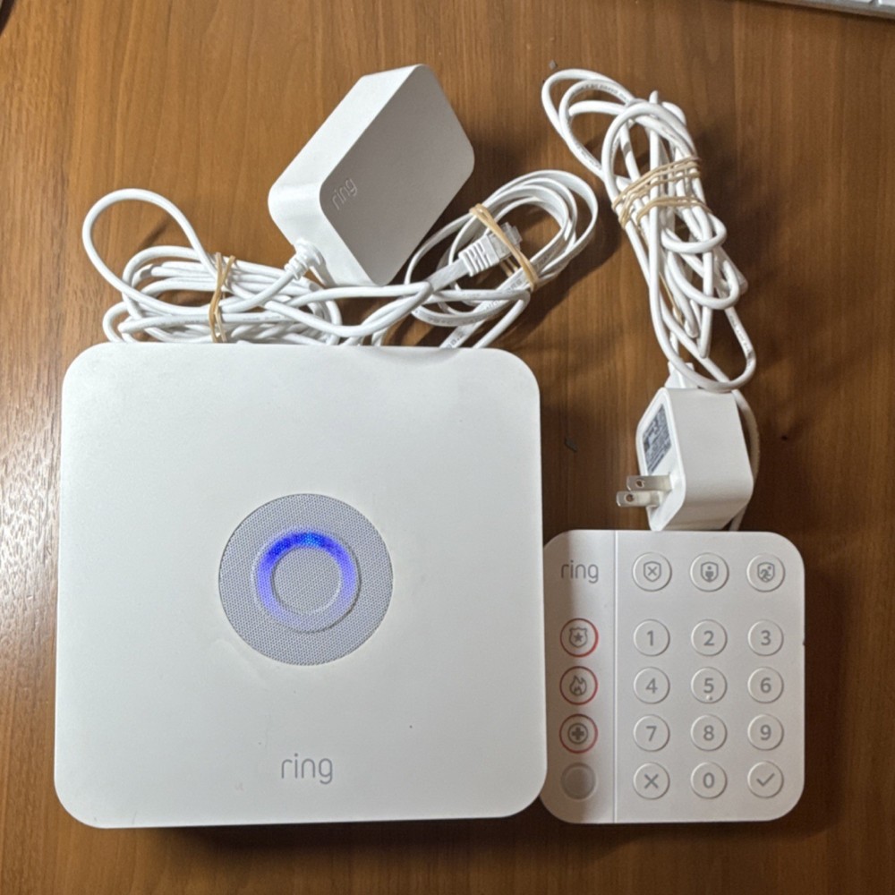 Ring Security Keypad & Base Station Z-Wave Plus Alpha Numeric White Hardwired