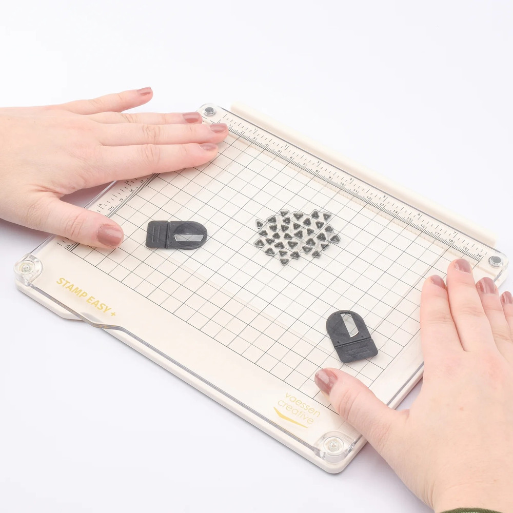 Vaessen Creative Stamp Easy Plus - Transparent Top Plate - Press Tool