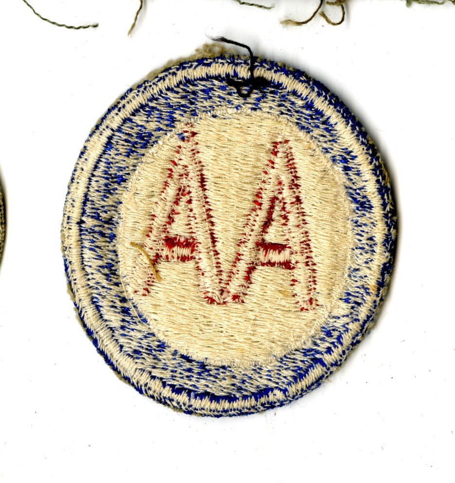 Antiaircraft Command White Back Patch WWII Vintage