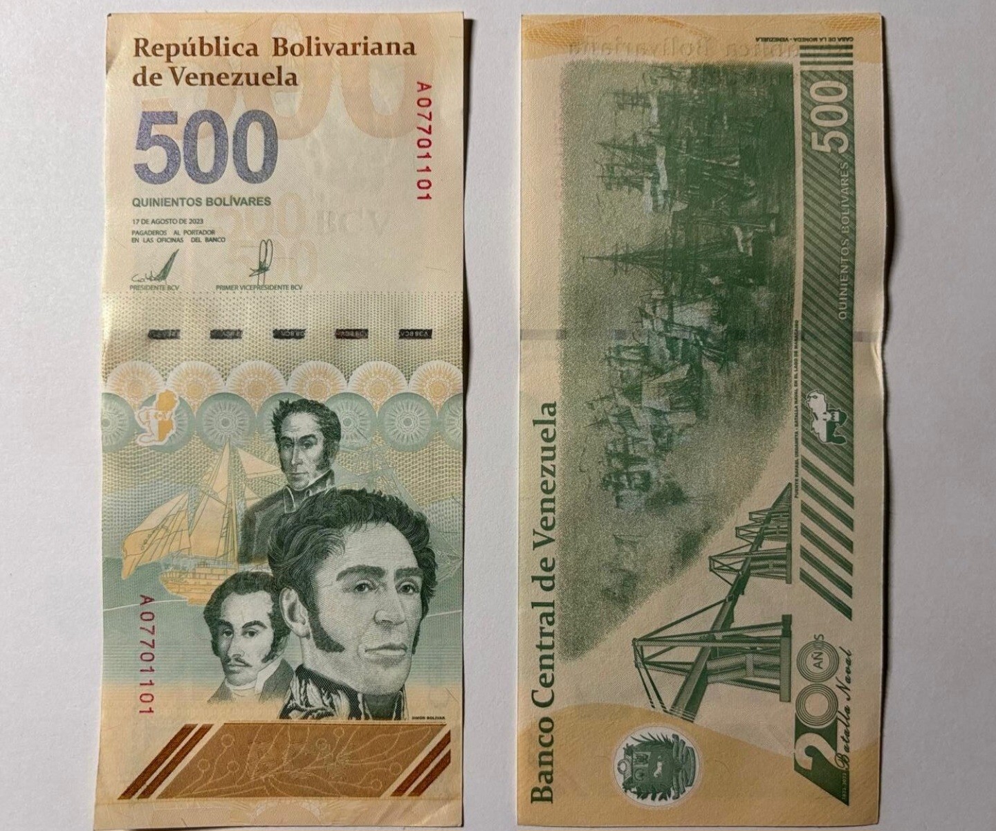 VENEZUELA 500 DIGITALES 2024 New 500 Million Bolivar Series 10 Pcs