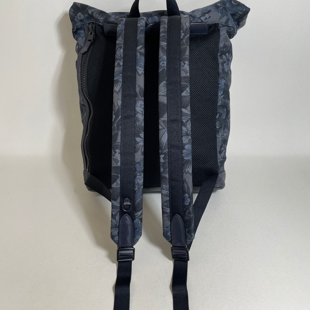 Coach Backpack Navy Floral Pattern from Japan