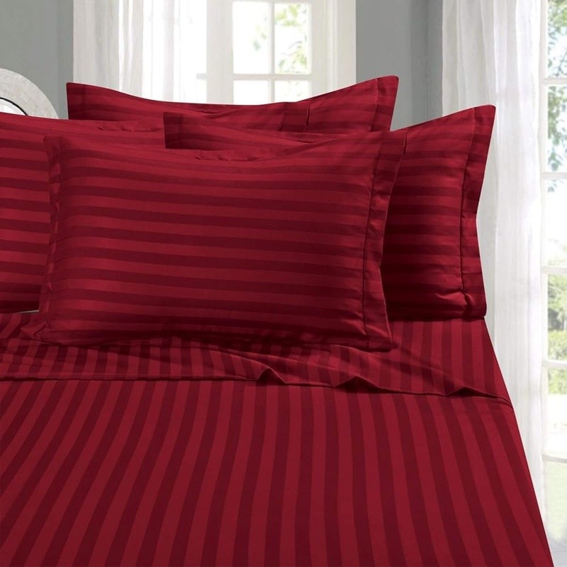 Soft Microfiber Fitted Sheet Durable Wrinkle Resistant Breathable Bedding Set US