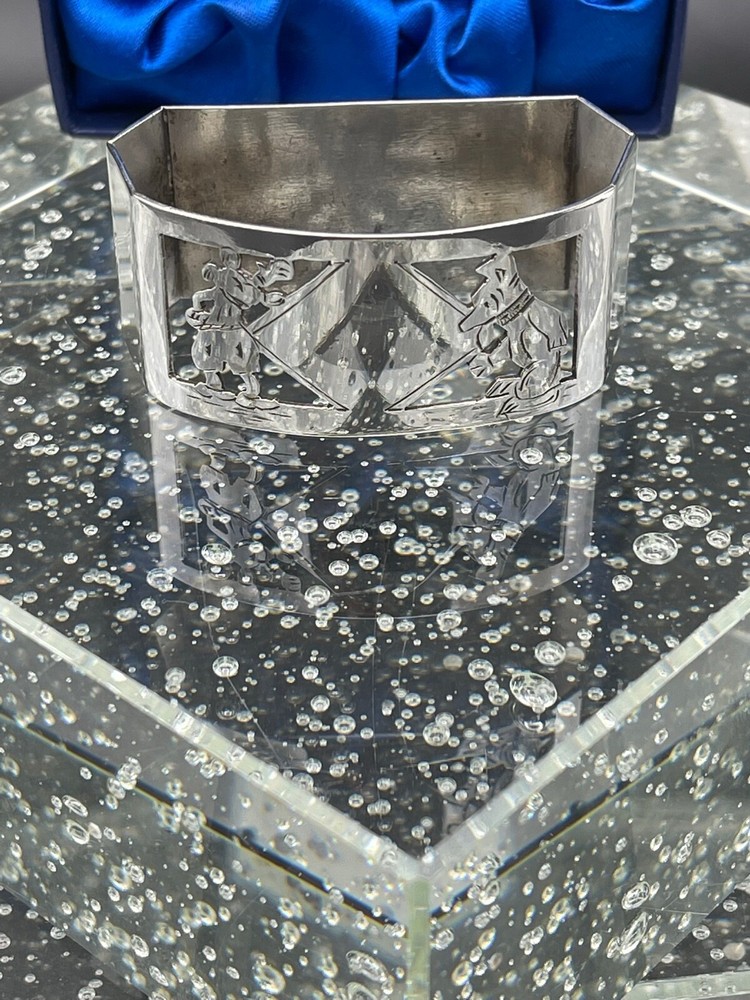 Sterling Silver Disney Mickey Mouse napkin ring.